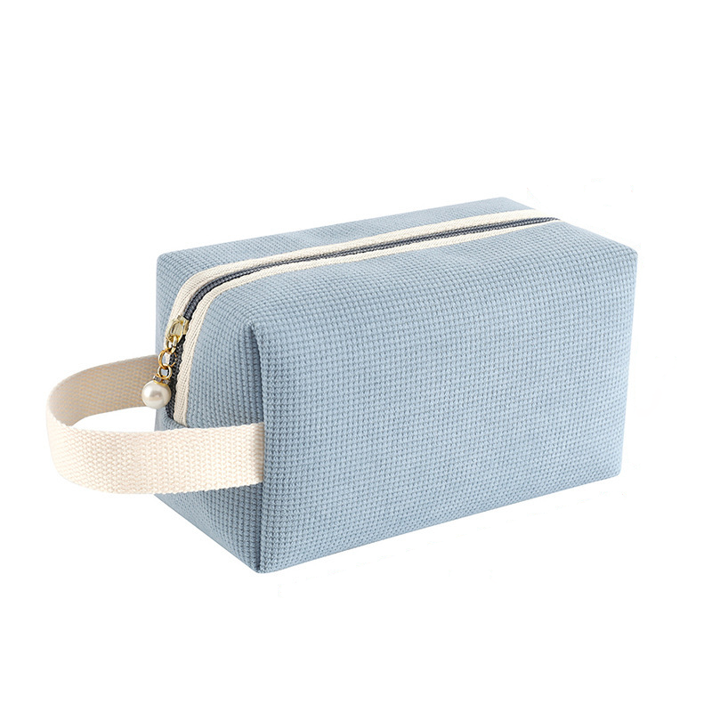 Set of 2 Cosmetic bag with pearl zipper