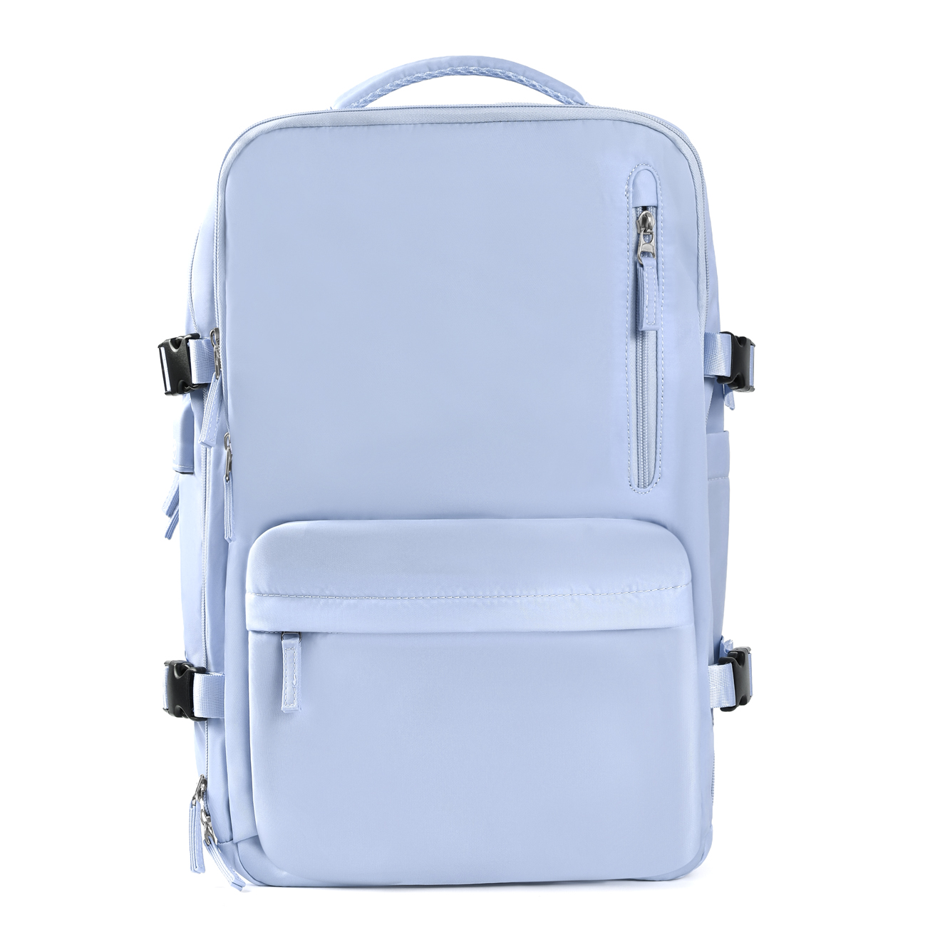 Travel backpack with shoes compartment