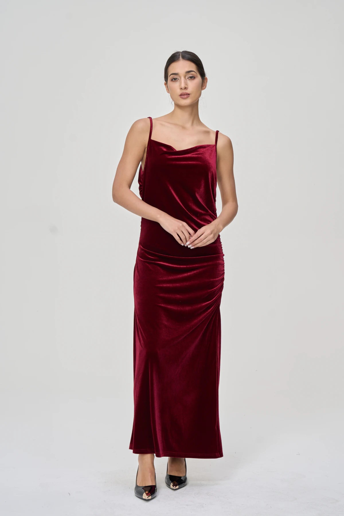 Audrey Velvet Slip Dress