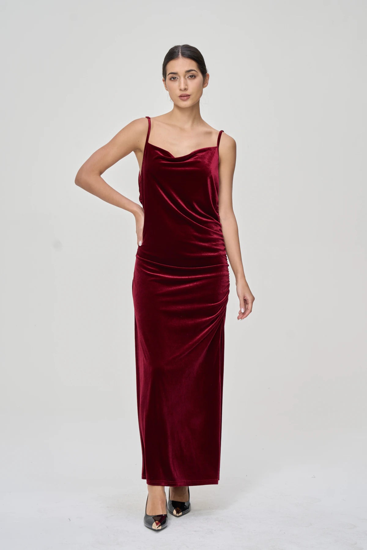 Audrey Velvet Slip Dress