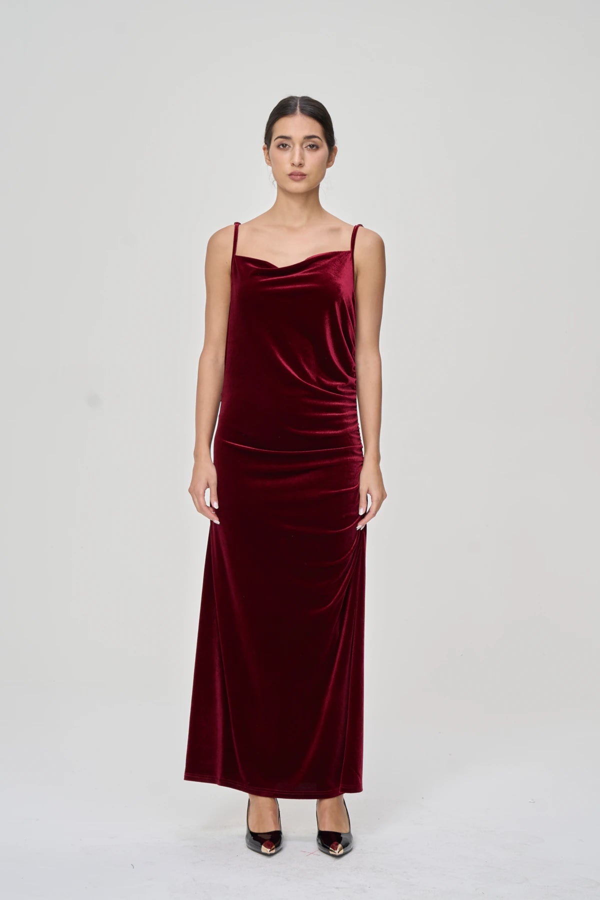 Audrey Velvet Slip Dress